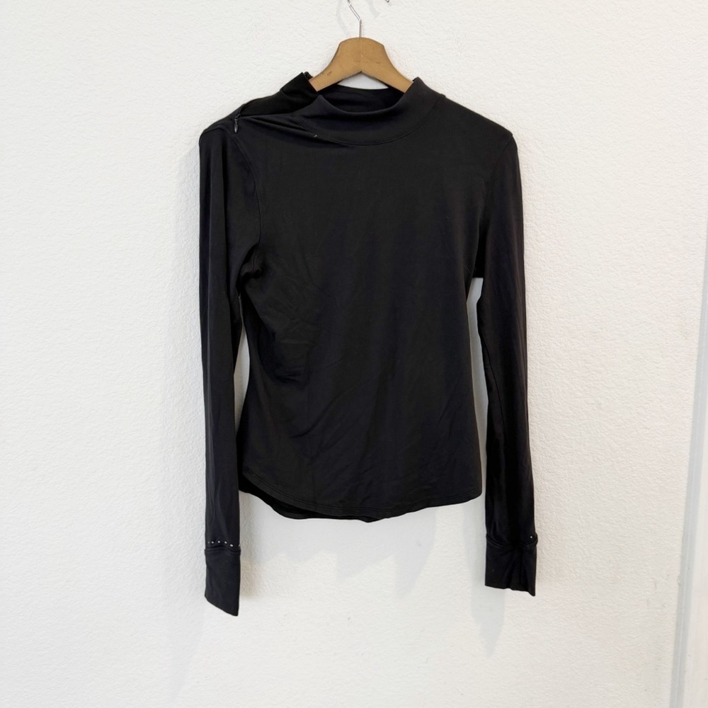 Lululemon- Rulu Running Long Sleeve Mock Neck Shirt - 6